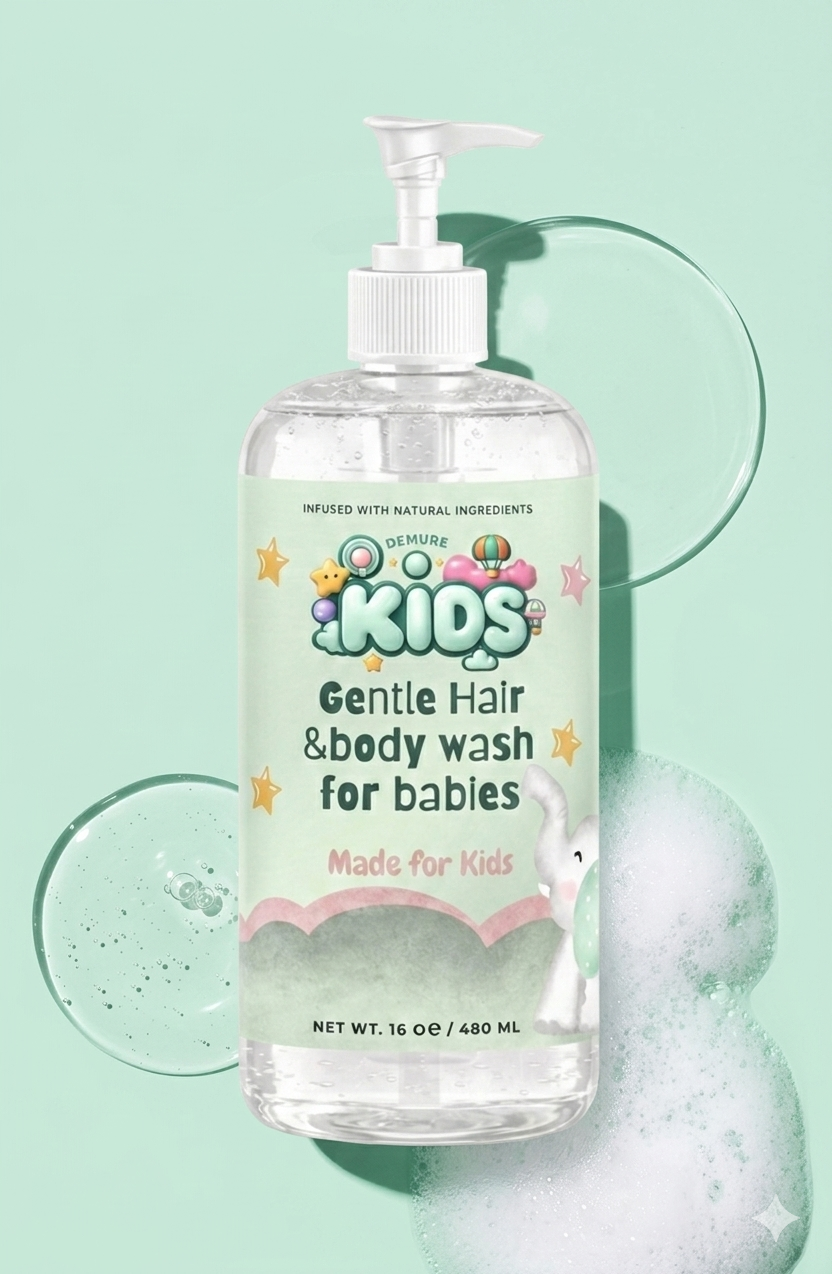 DEMURE KIDS BABY GENTLE BODY AND HAIR WASH